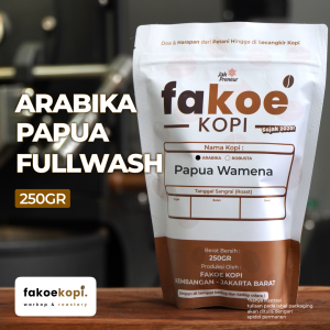 kopi arabika papua wamena fullwash process single origin