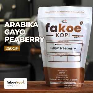 kopi arabika gayo peaberry process single origin